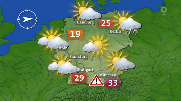 Wetterkarte Wetterkarte - Infotaiment Content
